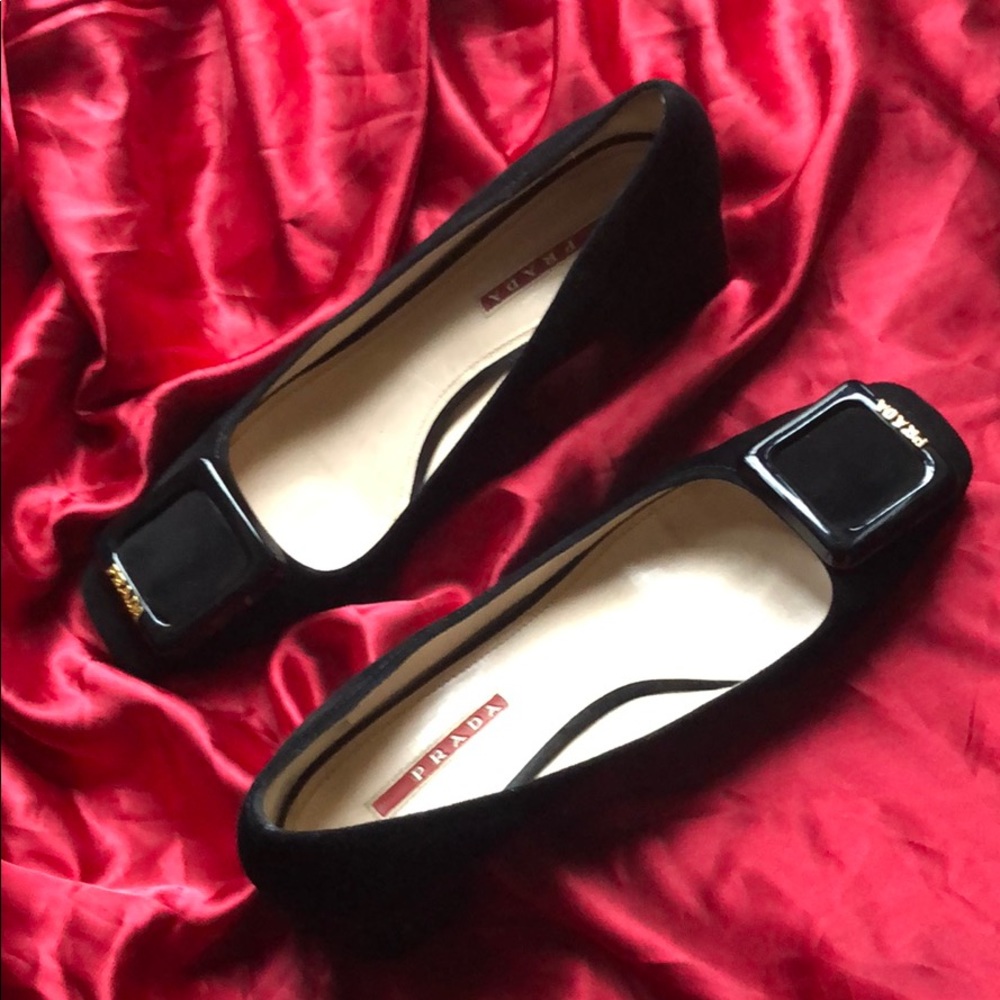 Prada Suede Black Pump